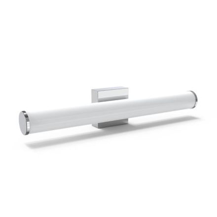 WALL LIGHT BATHROOM METAL-PLASTIC OVAL LED 15W 1500Lm 3CCT(3000-4000-6000K) 600X102mm IP44 SILVER ARTE ILLUMINA PALΜ