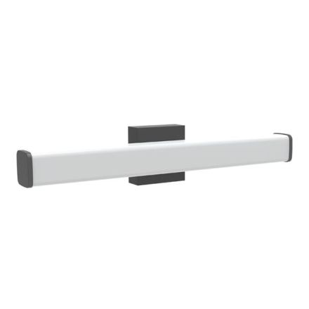 WALL LIGHT BATHROOM METAL-PLASTIC SQUARE LED 15W 1500Lm 3CCT(3000-4000-6000K) 600X102mm IP44 BLACK ARTE ILLUMINA PALΜ