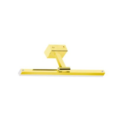 PENDANT BATHROOM METAL-ALUMINUM-ACRYLIC LED 14W 1260Lm 3CCT(3000-4000-6000K) 400X60mm (BASE 80X40mm) IP44 GOLD ARTE ILLUMINA FEOS