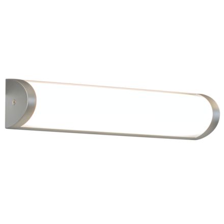 PENDANT BATHROOM ALUMINUM-PLASTIC LED 8W 650Lm 4000K 350X75X66mm IP44 SILVER ΜΑΤ ARTE ILLUMINA IRON