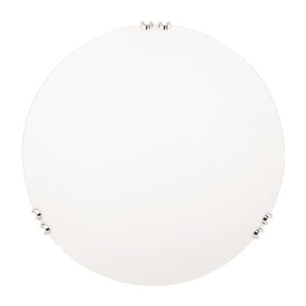 ΠΛΑΦΟΝΙΕΡΑ ΤΟΙΧΟΥ ΓΥΑΛΙ 2xE27 Max 15W Φ400x90mm ΛΕΥΚΟ-ΑΣΗΜΙ ARTE ILLUMINA PAROS