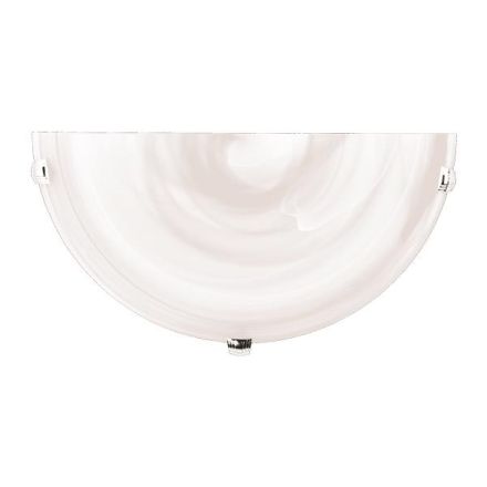 ΑΠΛΙΚΑ ΤΟΙΧΟΥ ΓΥΑΛΙ 1XΕ27 Max 15W Φ300x90mm ΛΕΥΚΟ-ΑΣΗΜΙ ARTE ILLUMINA ERIS