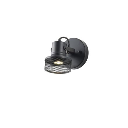 ΣΠΟΤ ΟΡΟΦΗΣ ΜΕ ΔΙΧΤΥ ΜΕΤΑΛΛΟ 1XGU10 MAX 5W 165X100X152mm ΜΑΥΡΟ ARTE ILLUMINA SOLUN