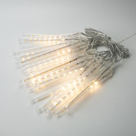 XMAS ΛΑΜΠΑΚΙ SNOWDROP 400 LED 7V ΜΕΤΑΣΧΗΜΑΤΙΣΤΗ ΣΤΑΘΕΡΟ ΔΙΑΦΑΝΟ PVC ΚΑΛΩΔΙΟ 50 ΣΩΛΗΝΕΣ H19cm ΜΕ ΘΕΡΜΟ ΛΕΥΚΟ LED ΑΝΑ 20cm ΠΑΡΟΧΗ 5m IP44