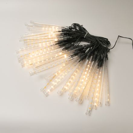 SNOWDROP, 400 LED, 7V ΜΕΤΑΣΧΗΜΑΤΙΣΤΗ, ΣΤΑΘΕΡΟ, ΠΡΑΣΙΝΟ PVC ΚΑΛΩΔΙΟ, 50 ΣΩΛΗΝΕΣ H19cm ΜΕ ΘΕΡΜΟ ΛΕΥΚΟ LED ΑΝΑ 20cm, ΠΡΟΕΚΤΑΣΗ ΠΑΡΟΧΗΣ 5m, IP44
