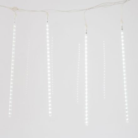 SNOWDROP, 240 LED, 5V ΜΕΤΑΣΧΗΜΑΤΙΣΤΗ, 4 ΕΠΕΚΤΑΣΕΙΣ ΕΩΣ 3 ΣΕΤ, ΔΙΑΦΑΝΟ PVC ΚΑΛΩΔΙΟ, 5 ΣΩΛΗΝΕΣ H50cm ΑΝΑ 1m ΜΕ ΛΕΥΚΟ LED, ΠΡΟΕΚΤΑΣΗ ΠΑΡΟΧΗΣ 5m, IP44