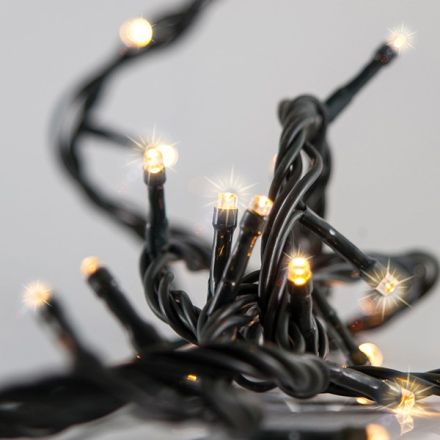 LINE, 700 FLASH LED 5mm, 31V ADAPTOR, 4 CONNECTORS UP ΤΟ 2 SET, GREEN PVC WIRE, WARM WHITE LED PER 10cm, LEAD WIRE 3m, IP44