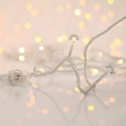 LINE, 700 FLASH LED 5mm, 31V ADAPTOR, 4 CONNECTORS UP TO 2 SET, TRANSPARENT PVC WIRE, WARM WHITE LED PER 10cm, LEAD WIRE 3m, IP44