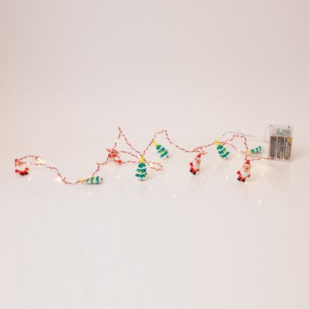 ΣΕΙΡΑ, 20 MINI LED, ΑΓΙΟ ΒΑΣΙΛΗ & ΧΡΙΣΤΟΥΓΕΝΝΙΑΤΙΚΟ ΔΕΝΤΡΟ, ΜΠΑΤΑΡΙΑΣ 3xAA, TIMER, ΑΣΗΜΙ, ΚΟΚΚΙΝΟ & ΛΕΥΚΟ ΧΑΛΚΙΝΟ ΚΑΛΩΔΙΟ, ΘΕΡΜΟ ΛΕΥΚΟ LED ΑΝΑ 10cm, ΠΡΟΕΚΤΑΣΗ ΠΑΡΟΧΗΣ 30cm, IP20