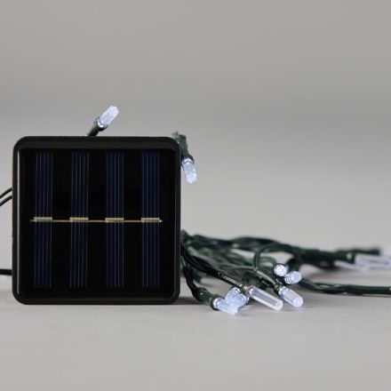 ΣΕΙΡΑ, 80 LED 5mm ΜΕ ΑΚΡΥΛΙΚΗ ΕΠΕΚΤΑΣΗ, ΗΛΙΑΚΟ ΣΥΛΛΕΚΤΗ ΜΕ ΑΙΣΘΗΤΗΡΑ ΦΩΤΟΣ, 8 ΠΡΟΓΡΑΜΜΑΤΑ, ΠΡΑΣΙΝΟ PVC ΚΑΛΩΔΙΟ, ΛΕΥΚΟ LED ΑΝΑ 10cm, ΠΡΟΕΚΤΑΣΗ ΠΑΡΟΧΗΣ 1m, ΙΡ44