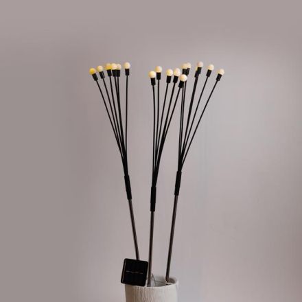 ΣΕΙΡΑ, 3 ΣΕΤ ΛΕΥΚΕΣ ΜΠΑΛΙΤΣΕΣ 75cm, Φ1.7cm, 6 ΚΛΑΔΙΑ ΑΝΑ ΣΕΤ, ΗΛΙΑΚΟ ΣΥΛΛΕΚΤΗ ΜΕ ΑΙΣΘΗΤΗΡΑ ΦΩΤΟΣ, 18 ΘΕΡΜΑ ΛΕΥΚΑ LED, ΠΡΟΕΚΤΑΣΗ ΠΑΡΟΧΗΣ 1m, IP44