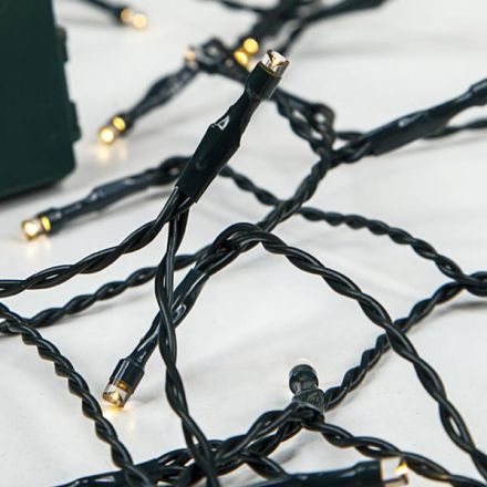 ΣΕΙΡΑ, 20 LED 5mm, ΜΠΑΤΑΡΙΑΣ 3xAA, ΧΡΟΝΟΔΙΑΚΟΠΤΗΣ, ΠΡΑΣΙΝΟ PVC ΚΑΛΩΔΙΟ, ΘΕΡΜΟ ΛΕΥΚΟ LED ΑΝΑ 10cm, ΠΡΟΕΚΤΑΣΗ ΠΑΡΟΧΗΣ 30cm, IP20 (DISPLAY BOX 24pcs)