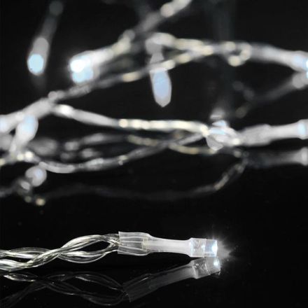 ΣΕΙΡΑ, 50 LED 5mm, MΠΑΤΑΡΙΑΣ 3xAA, ΧΡΟΝΟΔΙΑΚΟΠΤΗΣ, ΔΙΑΦΑΝΟ PVC ΚΑΛΩΔΙΟ, ΛΕΥΚΟ LED ANA 10cm, ΠΡΟΕΚΤΑΣΗ ΠΑΡΟΧΗΣ 30cm, IP20 (DISPLAY BOX 24τμχ)