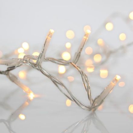 ICICLE, 200 LED 3mm, 31V ADAPTOR, 4 CONNECTORS UP TO 3 SET, TRANSPARENT PVC WIRE, WARM WHITE LED (H70 x W600cm, 3/7/4/6), LEAD WIRE 3m, IP44