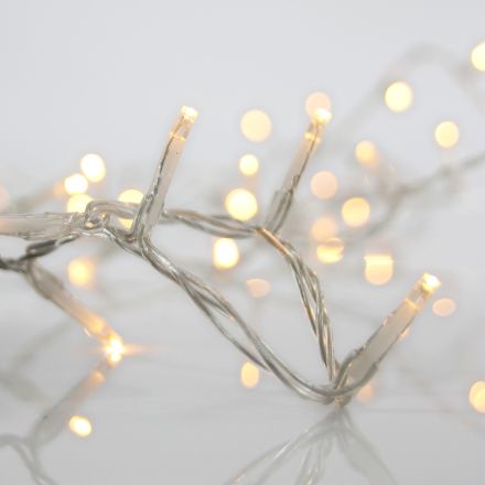 ICICLE, 144 LED 3mm, 36V ADAPTOR, 4 CONNECTORS UP TO 3 SET, TRANSPARENT PVC WIRE, WARM WHITE LED (H60 x W300cm, 5/7/5/7), LEAD WIRE 3m, IP44