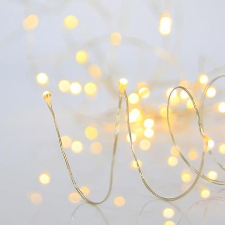 ΣΕΙΡΑ, 100 ΜΙΝΙ LED, ΜΕΤΑΣΧΗΜΑΤΙΣΤΗ, 8 ΠΡΟΓΡΑΜΜΑΤΑ & ΜΝΗΜΗ, ΜΠΡΟΝΖΕ ΧΑΛΚINO ΚΑΛΩΔΙΟ, ΘΕΡΜΟ ΛΕΥΚΟ LED ANA 10cm, ΠΡΟΕΚΤΑΣΗ ΠΑΡΟΧΗΣ 5m, ΙΡ44