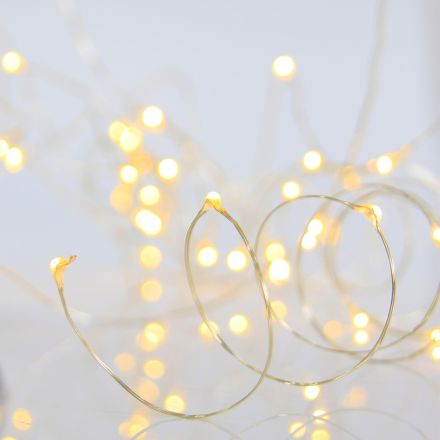 ΣΕΙΡΑ, 50 MINI LED, ΜΠΑΤΑΡΙΑΣ 2xAA, TIMER, ΑΣΗΜΙ ΧΑΛΚΙΝΟ ΚΑΛΩΔΙΟ, ΘΕΡΜΟ ΛΕΥΚΟ LED ΑΝΑ 10cm, ΠΡΟΕΚΤΑΣΗ ΠΑΡΟΧΗΣ 10cm, IP20 (DISPLAY BOX 24τμχ)