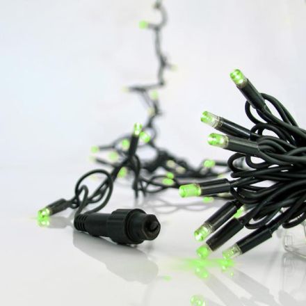 ΣΕΙΡΑ, 100 LED 5mm ΜΕ ΚΑΛΥΜΜΑ, 230V, 3 ΕΠΕΚΤΑΣΕΙΣ ΕΩΣ 9 ΣΕΤ, ΠΡΑΣΙΝΟ ΚΑΟΥΤΣΟΥΚ ΚΑΛΩΔΙΟ, ΠΡΑΣΙΝΟ LED ANA 10cm, ΠΡΟΕΚΤΑΣΗ ΠΑΡΟΧΗΣ 1.5cm, ΙΡ65