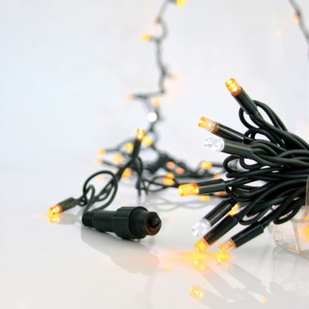 ΣΕΙΡΑ, 100 LED 5mm ΜΕ ΚΑΛΥΜΜΑ, 230V, 2 ΕΠΕΚΤΑΣΕΙΣ ΕΩΣ 9 ΣΕΤ, ΠΡΑΣΙΝΟ ΚΑΟΥΤΣΟΥΚ ΚΑΛΩΔΙΟ, 90 ΘΕΡΜΑ ΛΕΥΚΑ + 10 ΛΕΥΚΑ FLASH LED ΑΝΑ 10cm, ΙΡ65 (ΧΩΡΙΣ ΠΡΟΕΚΤΑΣΗ ΠΑΡΟΧΗΣ)