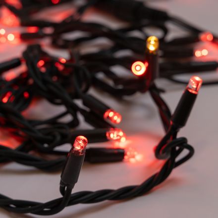 ΣΕΙΡΑ, 100 LED 5mm ΜΕ ΚΑΛΥΜΜΑ, 230V, 2 ΕΠΕΚΤΑΣΕΙΣ ΕΩΣ 9 ΣΕΤ, ΠΡΑΣΙΝΟ ΚΑΟΥΤΣΟΥΚ ΚΑΛΩΔΙΟ, 90 ΚΟΚΚΙΝΟ LED & 10 ΘΕΡΜΑ ΛΕΥΚΑ FLASH LED ΑΝΑ 10cm, IP65 (ΧΩΡΙΣ ΠΡΟΕΚΤΑΣΗ ΠΑΡΟΧΗΣ)