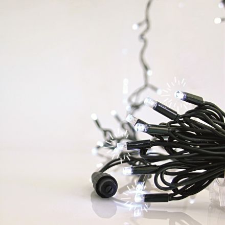 ΣΕΙΡΑ, 96 LED 5mm ΜΕ ΚΑΛΥΜΜΑ, 24V, 3 ΕΠΕΚΤΑΣΕΙΣ ΕΩΣ 10 ΣΕΤ, ΠΡΑΣΙΝΟ ΚΑΟΥΤΣΟΥΚ ΚΑΛΩΔΙΟ, 86 ΛΕΥΚΑ & 10 ΛΕΥΚΑ FLASH LED ΑΝΑ 10cm, ΣΕΤ 5 ΣΕΙΡΕΣ ΚΑΙ 1 ΕΠΕΚΤΑΣΗ 3m, ΙΡ65
