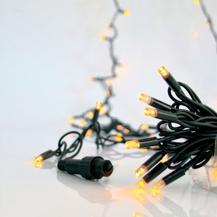 XMAS ΛΑΜΠΑΚΙ ΒΡΟΧΗ 144 LED 5mm ΜΕ ΚΑΛΥΜΜΑ 230V 3 ΕΠΕΚΤΑΣΕΙΣ ΕΩΣ 8 ΣΕΤ ΠΡΑΣΙΝΟ ΚΑΟΥΤΣΟΥΚ ΚΑΛΩΔΙΟ ΘΕΡΜΟ ΛΕΥΚΟ LED (H60 x W300cm 5/7/5/7) ΠΑΡΟΧΗ 1.5m ΙΡ65