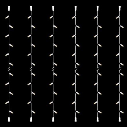 LINE, DIY SET 6 PCS, 20 LED, 2 CONNECTORS, WHITE RUBBER WIRE, WARM WHITE LED PER 10cm, ΙΡ65