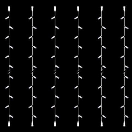 LINE, DIY SET 6 PCS, 30 LED, 2 CONNECTORS, WHITE RUBBER WIRE, WHITE LED PER 10cm, ΙΡ65