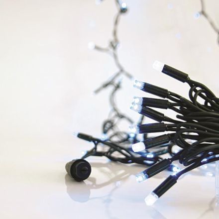 ΣΕΙΡΑ, 100 LED 5mm ΜΕ ΚΑΛΥΜΜΑ, 230V, 3 ΕΠΕΚΤΑΣΕΙΣ ΕΩΣ 9 ΣΕΤ, ΠΡΑΣΙΝΟ ΚΑΟΥΤΣΟΥΚ ΚΑΛΩΔΙΟ, 90 ΜΠΛΕ LED + 10 ΛΕΥΚΟ FLASH LED ANA 10cm, ΠΡΟΕΚΤΑΣΗ ΠΑΡΟΧΗΣ 1,5cm, ΙΡ65
