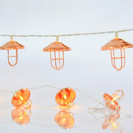 ΣΕΙΡΑ, 10 LED 5mm, ΧΑΛΚΙΝΑ ΜΕΤΑΛΛΙΚΑ ΦΑΝΑΡΙΑ, ΜΠΑΤΑΡΙΑΣ 3xAA, ΘΕΡΜΟ ΛΕΥΚΟ LED ΑΝΑ 15cm, ΠΡΟΕΚΤΑΣΗ ΠΑΡΟΧΗΣ 50cm, IP20