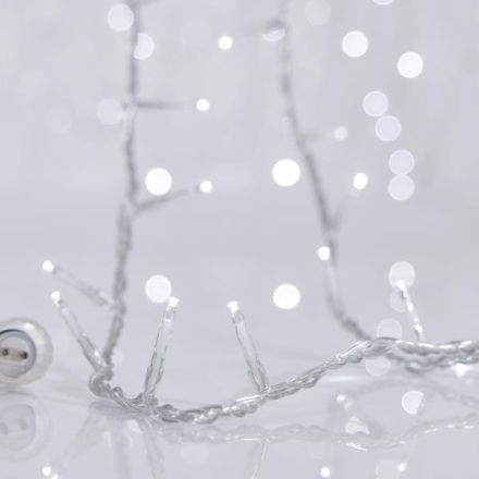 LINE, 300 LED 3mm, 31V ADAPTOR, 4 CONNECTORS UP TO 3 SET, TRANSPARENT PVC WIRE, WHITE LED PER 5cm, LEAD WIRE 3m, IP44