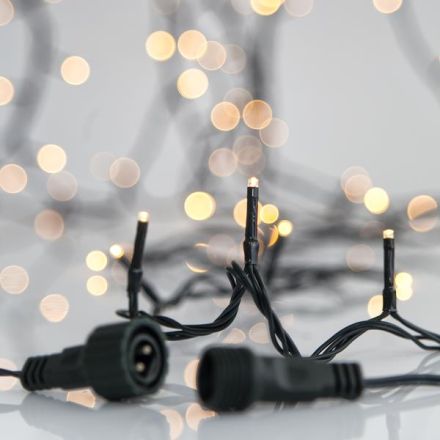 ΣΕΙΡΑ, 280 LED 3mm, 31V, 8 ΠΡΟΓΡΑΜΜΑΤΑ, 2 ΕΠΕΚΤΑΣΕΙΣ ΕΩΣ 5 ΣΕΤ, ΠΡΑΣΙΝΟ PVC ΚΑΛΩΔΙΟ, ΘΕΡΜΟ ΛΕΥΚΟ LED ANA 7.5cm, ΙΡ44 (ΧΩΡΙΣ ΜΕΤΑΣΧΗΜΑΤΙΣΤΗ, ΧΩΡΙΣ ΠΡΟΕΚΤΑΣΗ ΠΑΡΟΧΗΣ)