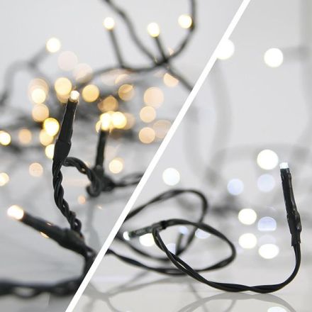 ΣΕΙΡΑ, 300 2CHIP LED 3mm, 31V ΜΕΤΑΣΧΗΜΑΤΙΣΤΗ, 8 ΠΡΟΓΡΑΜΜΑΤΑ & ΜΝΗΜΗ, 4 ΕΠΕΚΤΑΣΕΙΣ ΕΩΣ 3 ΣΕΤ, ΤΗΛΕΧΕΙΡΙΣΤΗΡΙΟ (TIMER & DIMMER), ΠΡΑΣΙΝΟ PVC ΚΑΛΩΔΙΟ, ΛΕΥΚΟ & ΘΕΡΜΟ ΛΕΥΚΟ LED ΑΝΑ 5cm, ΠΡΟΕΚΤΑΣΗ ΠΑΡΟΧΗΣ 3m, ΙΡ44