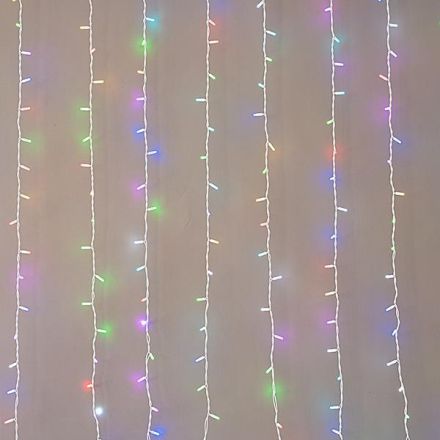 ΚΟΥΡΤΙΝΑ, 480 SYNCHRONOUS LED 5mm, 2 ΕΠΕΚΤΑΣΕΙΣ ΕΩΣ 2 ΣΕΤ, ΛΕΥΚΟ ΚΑΟΥΤΣΟΥΚ ΚΑΛΩΔΙΟ, SMART RGBW LED (H300 x W300cm, 16 ΣΕΙΡΕΣ x 30 LED), IP65 (ΧΩΡΙΣ ΚΑΛΩΔΙΟ ΠΑΡΟΧΗΣ, ΧΩΡΙΣ CONTROLLER)