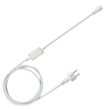 RUBBER ADAPTOR 3A, WITH FUSE, 1,5m