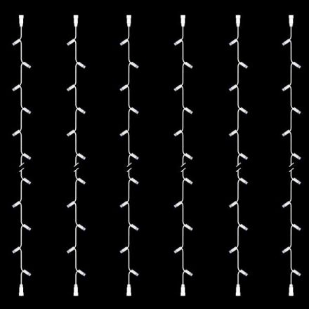 LINE, DIY SET 6 PCS, 30 LED, 2 CONNECTORS, WHITE RUBBER WIRE, WHITE LED PER 10cm, ΙΡ65