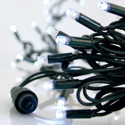ΣΕΙΡΑ, 100 LED 5mm ΜΕ ΚΑΛΥΜΜΑ, 230V, 2 ΕΠΕΚΤΑΣΕΙΣ ΕΩΣ 9, ΠΡΑΣΙΝΟ ΚΑΟΥΤΣΟΥΚ ΚΑΛΩΔΙΟ, ΛΕΥΚΟ LED ANA 10cm, ΙΡ65 (ΧΩΡΙΣ ΚΑΛΩΔΙΟ ΠΑΡΟΧΗΣ)