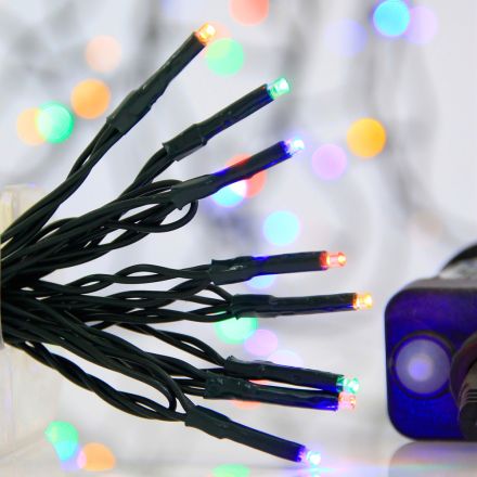 ΣΕΙΡΑ, 240 LED 3mm, 31V ΜΕΤΑΣΧΗΜΑΤΙΣΤΗ, 8 ΠΡΟΓΡΑΜΜΑΤΑ & ΜΝΗΜΗ, ΠΡΑΣΙΝΟ PVC ΚΑΛΩΔΙΟ, ΧΡΩΜΑΤΙΣΤΟ LED ΑΝΑ 5cm,  ΠΡΟΕΚΤΑΣΗ ΠΑΡΟΧΗΣ 3m, ΙΡ44