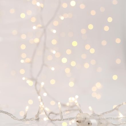 ΚΟΥΡΤΙΝΑ, 240 LED 3mm, 31V ΜΕΤΑΣΧΗΜΑΤΙΣΤΗ, 4 ΕΠΕΚΤΑΣΕΙΣ ΕΩΣ 3 ΣΕΤ, ΔΙΑΦΑΝΟ PVC ΚΑΛΩΔΙΟ, ΘΕΡΜΟ ΛΕΥΚΟ LED (H100 x W200cm, 20 ΣΕΙΡΕΣ x 12 LED), ΠΡΟΕΚΤΑΣΗ ΠΑΡΟΧΗΣ 3m, ΙΡ44