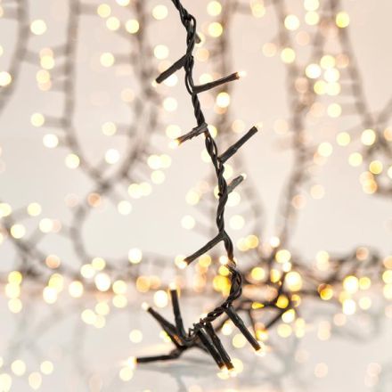 SNAKE, 800 LED 3mm, 31V ADAPTOR, 4 CONNECTORS UP TO 2 SET, GREEN PVC WIRE, WARM WHITE LED PER 2cm, LEAD WIRE 3m, IP44