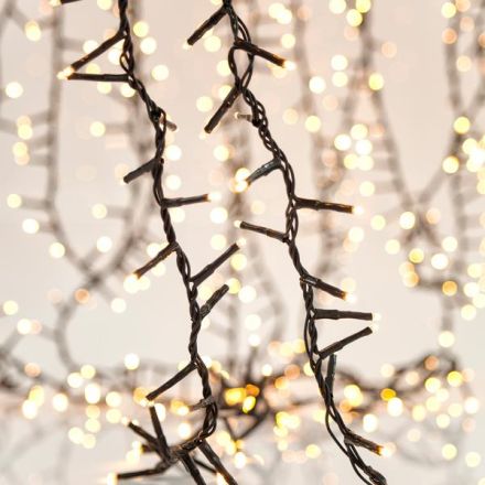 SNAKE, 1300 LED 3mm, 31V ADAPTOR, 4 CONNECTORS UP TO 2 SET, GREEN PVC WIRE, WARM WHITE LED PER 2cm, LEAD WIRE 3m, IP44