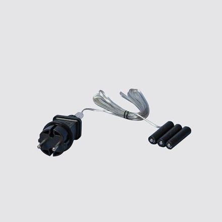 ΜΕΤΑΣΧΗΜΑΤΙΣΤΗ 4.5V ΓΙΑ ΚΟΥΤΙ ΜΠΑΤΑΡΙΑΣ 3xAA, ΔΙΑΦΑΝΟ PVC ΚΑΛΩΔΙΟ, ΠΡΟΕΚΤΑΣΗ ΠΑΡΟΧΗΣ 3m