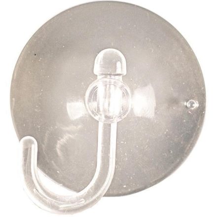 TRANSPARENT SUCTION CUPS  4,5cm , WITH HOOK, SET 10PCS
