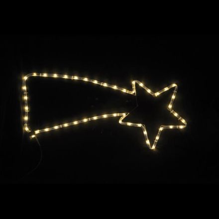 ΚΟΜΗΤΗΣ, 2m LED ΦΩΤΟΣΩΛΗΝΑΣ, ΜΟΝΟΚΑΝΑΛΟΣ, ΜΕ ΠΡΟΓΡΑΜΜΑ,  ΘΕΡΜΟ ΛΕΥΚO, 71x29cm, IP44