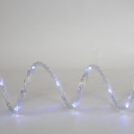  SMD LED ROPE LIGHT 10m, 2-WAY, 31V ADAPTOR, 8 M/F & MEMORY, WHITE LED, 20 LED/m, LEAD WIRE 3m, IP44