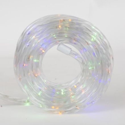  SMD LED ROPE LIGHT 6m, 2-WAY, SOLAR PANEL WITH LIGHT SENSOR, MULTI LED, 20 LED/m, LEAD WIRE 2m, IP44
