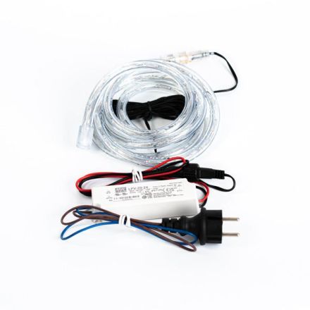 ADAPTOR 35W IP65, 1PLUG PIN FOR 24V ROPELIGHT, 1 MID PIN, 1 END TAP, 3 HEAT SHRINK, 1 GLUE, LEAD WIRE IP44
