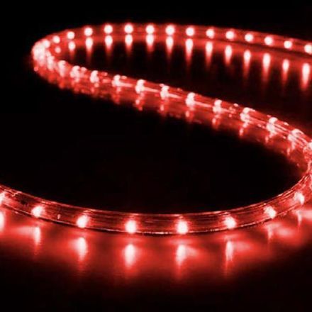 LED ROPE LIGHT 24V, UV PROTECTION, CUT EVERY METER, 2-WAY,  RED, 50m, 36 LED/m, IP65