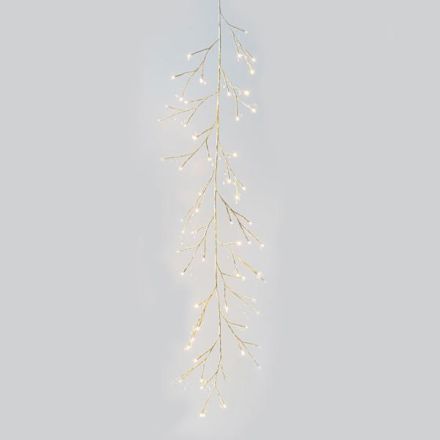 ΦΩΤΙΖΟΜΕΝΟ ΚΛΑΔΙ ΜΕ ΚΡΥΣΤΑΛΛΑΚΙΑ, 60 ΘΕΡΜΑ ΛΕΥΚΑ LED, ΣΑΜΠΑΝΙ, ΜΠΑΤΑΡΙΑΣ, ΜΕ TIMER, 150cm