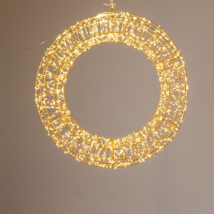 ΦΩΤΙΖΟΜΕΝΟ ΣΤΕΦΑΝΙ 60cm, 1400 MINI LED, 31V METAΣΧΗΜΑΤΙΣΤΗ, ΧΡΟΝΟΔΙΑΚΟΠΤΗ, ΜΠΡΟΝΖΕ ΧΑΛΚΙΝΟ ΚΑΛΩΔΙΟ, ΜΠΡΟΝΖΕ ΜΕΤΑΛΛΙΚΟΣ ΣΚΕΛΕΤΟΣ, ΘΕΡΜΟ ΛΕΥΚΟ LED, ΠΡΟΕΚΤΑΣΗ ΠΑΡΟΧΗΣ 5m, IP44